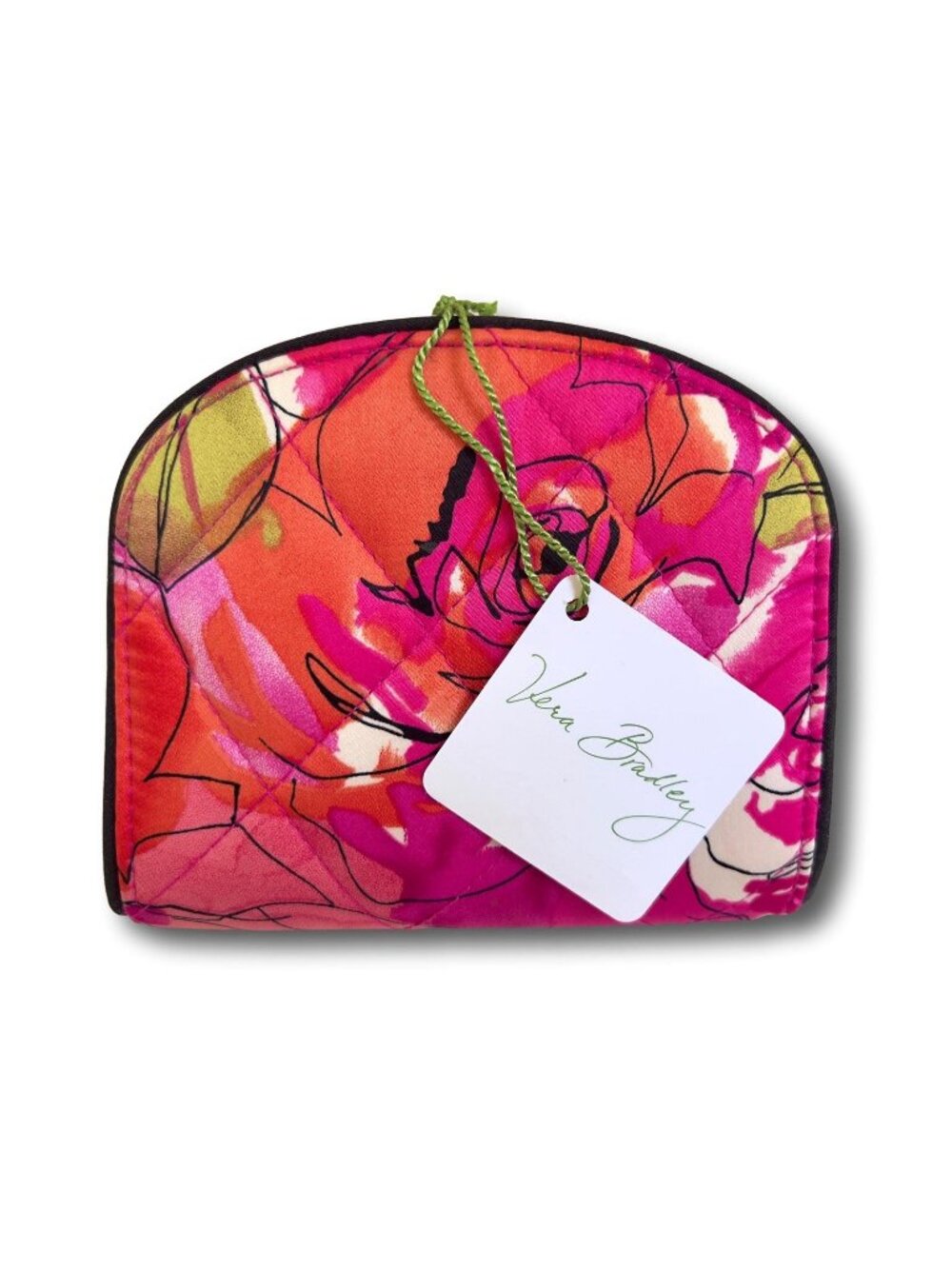 NWT Vera Bradley Vintage Satin Rose Quilted Wallet Limited Edition Retired Pink